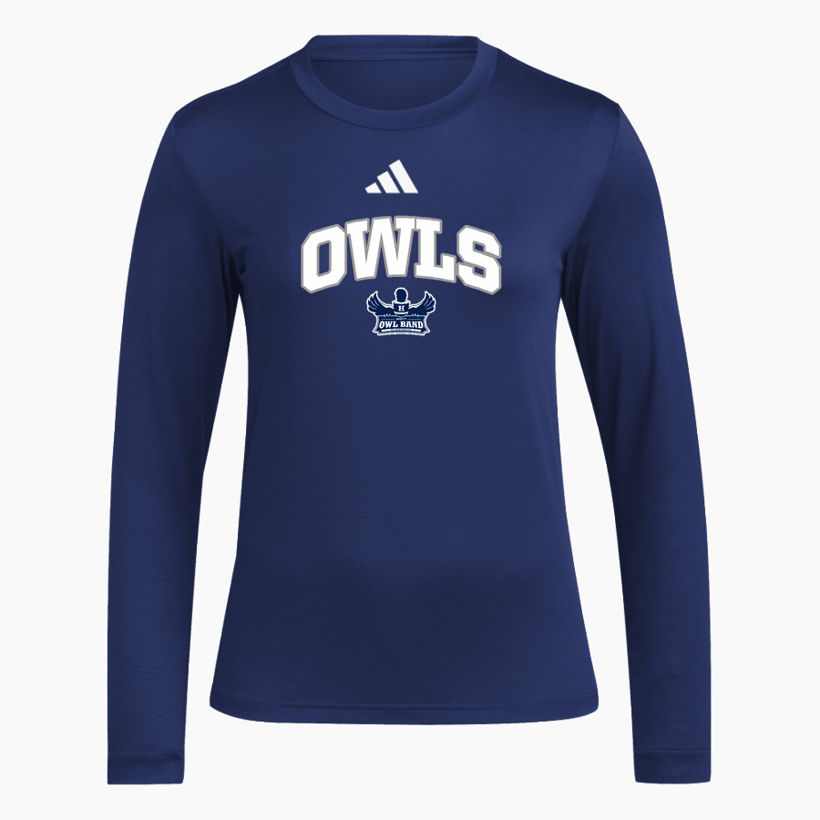 HONDO HIGH SCHOOL OWLS <span class="pdp-name-mascot">HONDO OWLS</span> adidas Women's Long Sleeve Pregame Tee