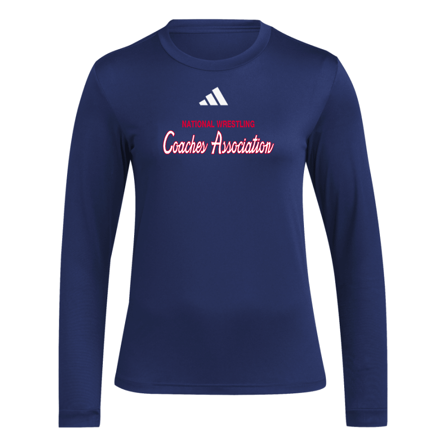 National Wrestling Coaches Association <span class="pdp-name-mascot">NWCA</span> adidas Women's Long Sleeve Pregame Tee