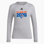 FreedomProject Academy <span class="pdp-name-mascot">FreedomProject Academy Founders</span> adidas Women's Long Sleeve Pregame Tee Front Thumbnail