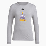 BALL HIGH SCHOOL GOLDEN TORNADOES <span class="pdp-name-mascot">BALL GOLDEN TORNADOES</span> adidas Women's Long Sleeve Pregame Tee Front Thumbnail