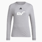 BVSA BOBBY VALENTINE'S SP <span class="pdp-name-mascot">BOBBY VALENTINE'S SPORTS ACADEMY</span> adidas Women's Long Sleeve Pregame Tee Front Thumbnail