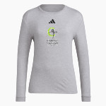 Catholic Charities of Eastern WA Catholic Charities adidas Women's Long Sleeve Pregame Tee Front Thumbnail