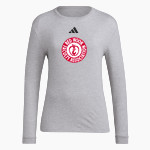 Red Hook Faculty Association RHFA adidas Women's Long Sleeve Pregame Tee Front Thumbnail