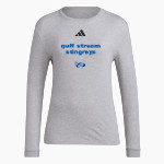 Gulf Stream Stingrays adidas Women's Long Sleeve Pregame Tee Front Thumbnail