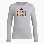 Kelly Hawks <span class="pdp-name-mascot">Kelly Hawks</span> adidas Women's Long Sleeve Pregame Tee Front Thumbnail