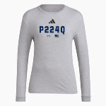 P224Q Online Apparel Store <span class="pdp-name-mascot">P224Q</span> adidas Women's Long Sleeve Pregame Tee Front Thumbnail