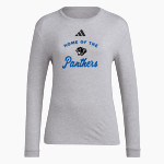Central Panthers <span class="pdp-name-mascot">Central Panthers</span> adidas Women's Long Sleeve Pregame Tee Front Thumbnail