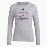 SEBEKA HIGH SCHOOL Trojans Online Store <span class="pdp-name-mascot">SEBEKA TROJANS</span> adidas Women's Long Sleeve Pregame Tee Front Thumbnail