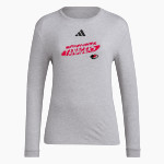 Hartford Central Tanagers Tanagers adidas Women's Long Sleeve Pregame Tee Front Thumbnail
