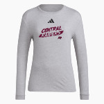CENTRAL HIGH SCHOOL RAIDERS <span class="pdp-name-mascot">CENTRAL RAIDERS</span> adidas Women's Long Sleeve Pregame Tee Front Thumbnail