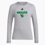 WEEKI WACHEE HIGH SCHOOL HORNETS <span class="pdp-name-mascot">WEEKI WACHEE HORNETS</span> adidas Women's Long Sleeve Pregame Tee Front Thumbnail
