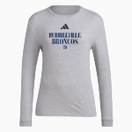 Burrillville Broncos adidas Women's Long Sleeve Pregame Tee Front Thumbnail