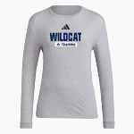 Northwestern Wildcats adidas Women's Long Sleeve Pregame Tee Front Thumbnail