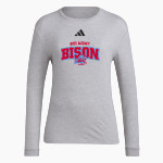 BELMONT HIGH SCHOOL BISON <span class="pdp-name-mascot">BELMONT BISON</span> adidas Women's Long Sleeve Pregame Tee Front Thumbnail