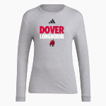 DOVER HIGH SCHOOL LONGHORNS adidas Women's Long Sleeve Pregame Tee Front Thumbnail