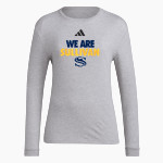 Sullivan Tigers <span class="pdp-name-mascot">Sullivan Tigers</span> adidas Women's Long Sleeve Pregame Tee Front Thumbnail