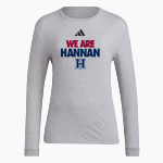 Hannan Hawks <span class="pdp-name-mascot">Archbishop Hawks</span> adidas Women's Long Sleeve Pregame Tee Front Thumbnail