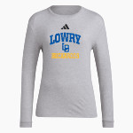 LOWRY HIGH SCHOOL BUCKAROOS <span class="pdp-name-mascot">LOWRY BUCKAROOS</span> adidas Women's Long Sleeve Pregame Tee Front Thumbnail