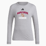 Maple Grove Crimson <span class="pdp-name-mascot">Maple Grove Crimson</span> adidas Women's Long Sleeve Pregame Tee Front Thumbnail