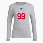 PEKIN COMMUNITY HIGH SCHOOL DRAGONS adidas Women's Long Sleeve Pregame Tee Front Thumbnail