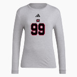 SPENCERVILLE HIGH SCHOOL BEARCATS <span class="pdp-name-mascot">SPENCERVILLE BEARCATS</span> adidas Women's Long Sleeve Pregame Tee Front Thumbnail