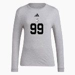 HIGHLAND HIGH SCHOOL RAMS <span class="pdp-name-mascot">HIGHLAND RAMS</span> adidas Women's Long Sleeve Pregame Tee Front Thumbnail