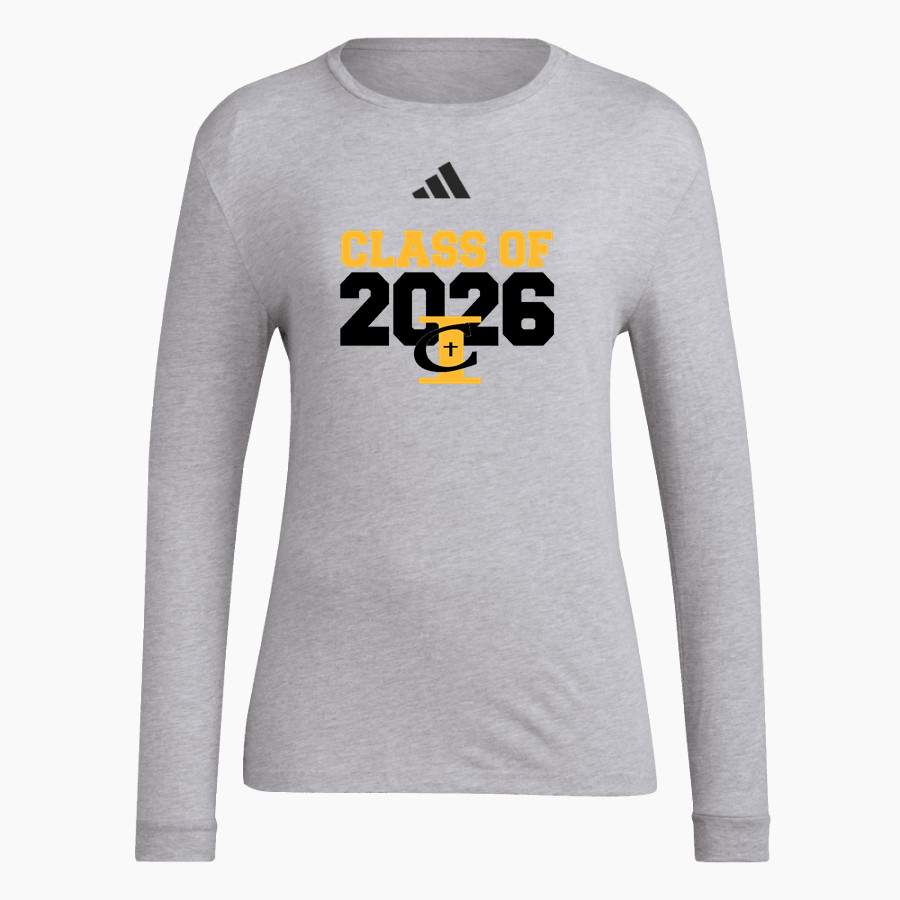 Immaculate Conception Saints <span class="pdp-name-mascot">Immaculate Conception Saints</span> adidas Women's Long Sleeve Pregame Tee