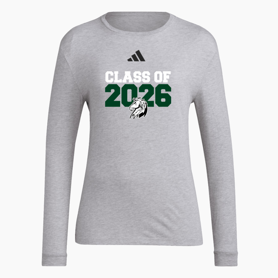 HARRY S TRUMAN HIGH SCHOOL MUSTANGS <span class="pdp-name-mascot">HARRY S TRUMAN MUSTANGS</span> adidas Women's Long Sleeve Pregame Tee