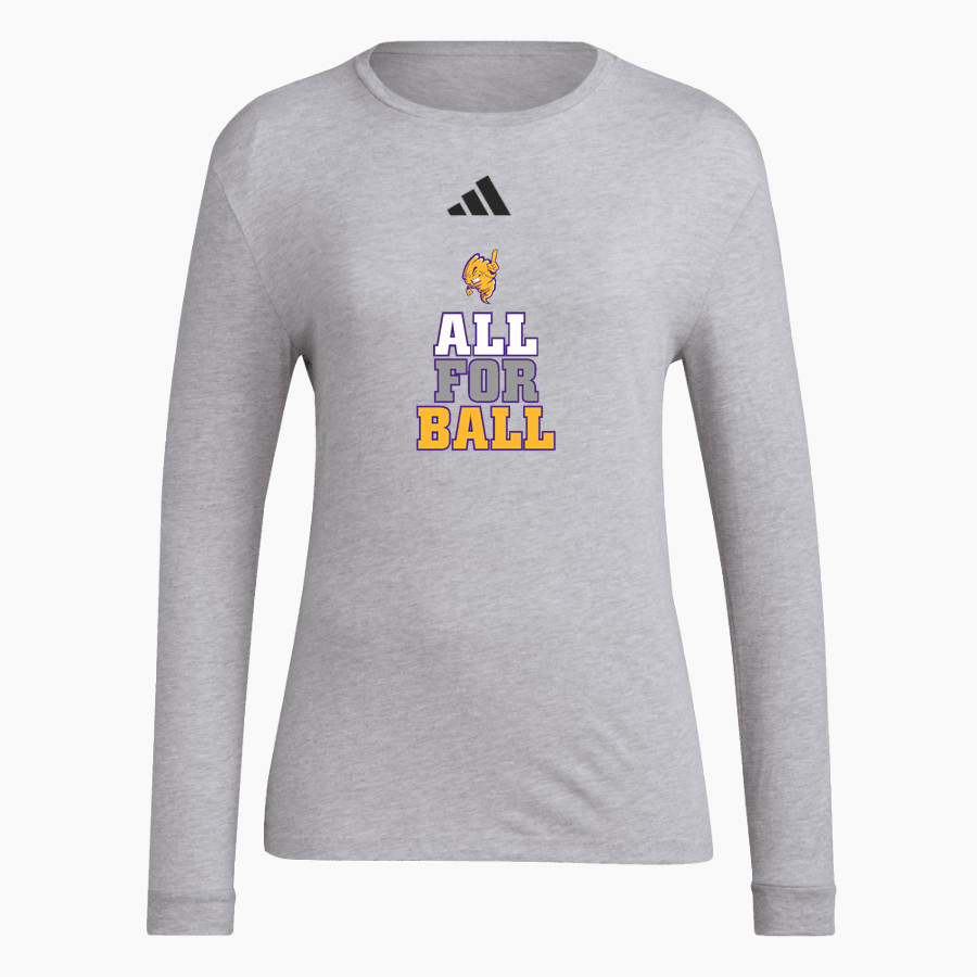 BALL HIGH SCHOOL GOLDEN TORNADOES <span class="pdp-name-mascot">BALL GOLDEN TORNADOES</span> adidas Women's Long Sleeve Pregame Tee