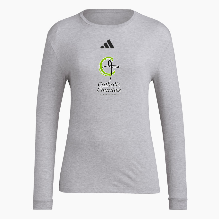Catholic Charities of Eastern WA Catholic Charities adidas Women's Long Sleeve Pregame Tee