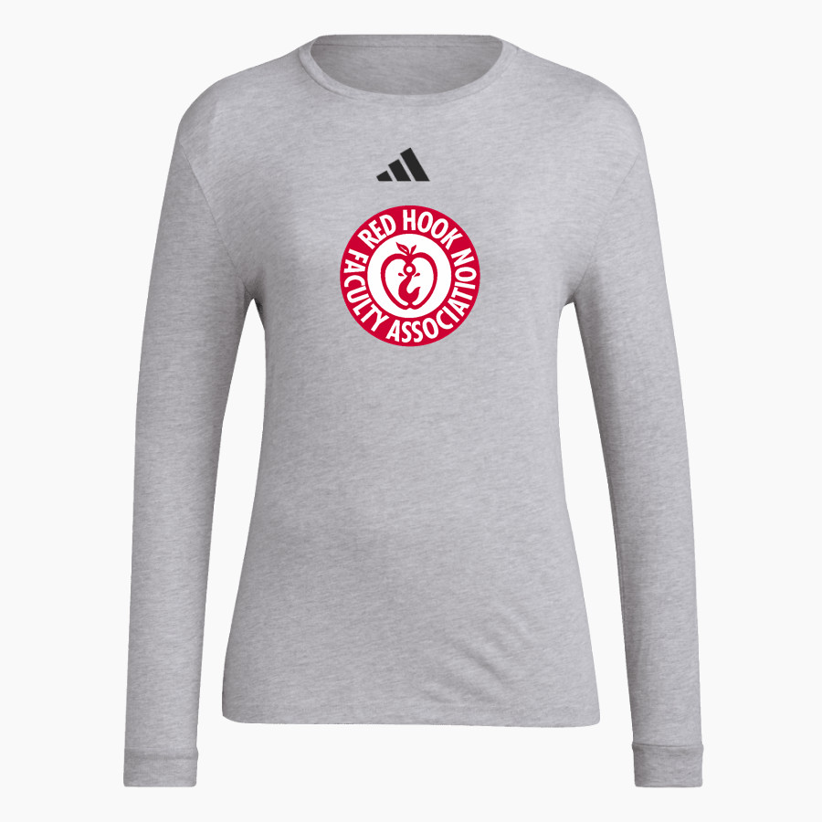 Red Hook Faculty Association RHFA adidas Women's Long Sleeve Pregame Tee
