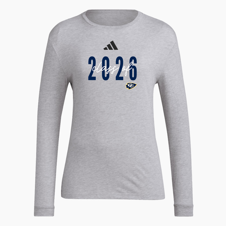 Grant County Braves The Official Online Store <span class="pdp-name-mascot">Grant County Braves</span> adidas Women's Long Sleeve Pregame Tee