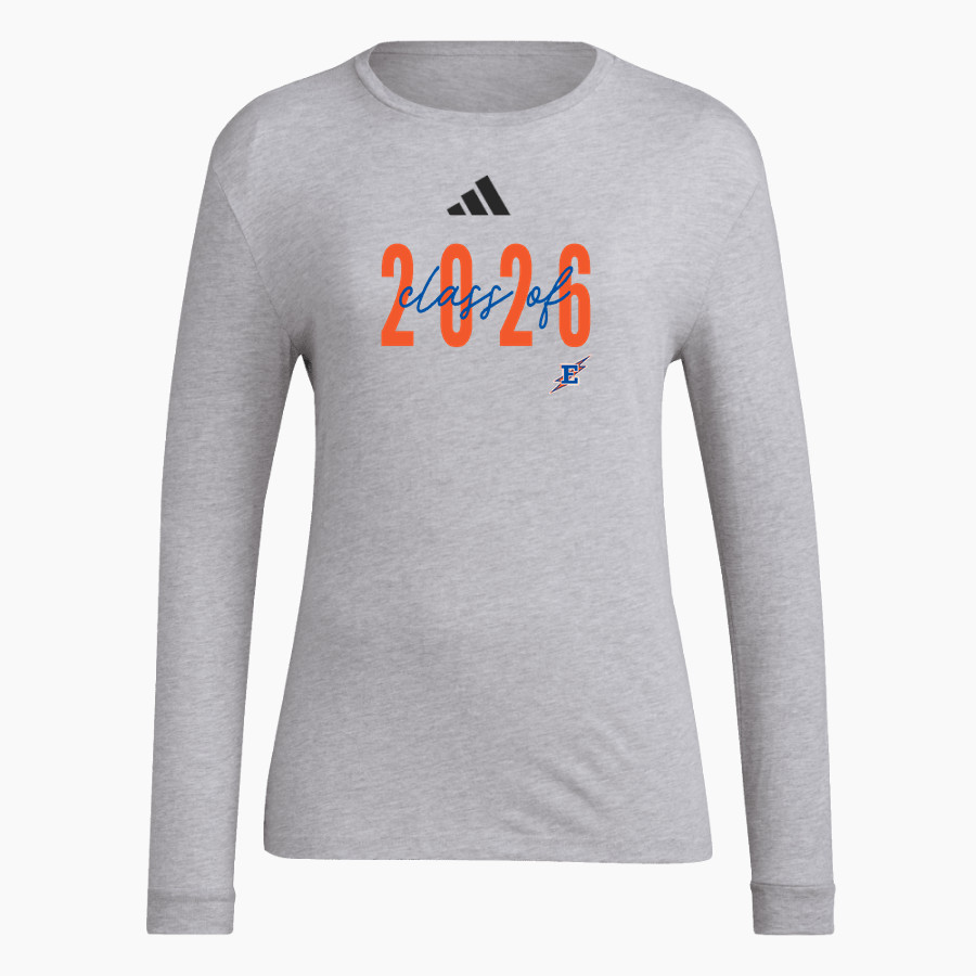 EDISON HIGH SCHOOL CHARGERS <span class="pdp-name-mascot">EDISON CHARGERS</span> adidas Women's Long Sleeve Pregame Tee