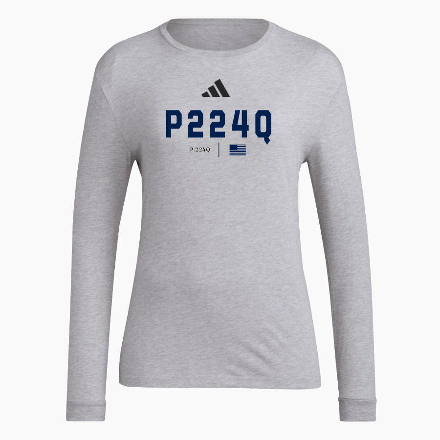 P224Q Online Apparel Store <span class="pdp-name-mascot">P224Q</span> adidas Women's Long Sleeve Pregame Tee