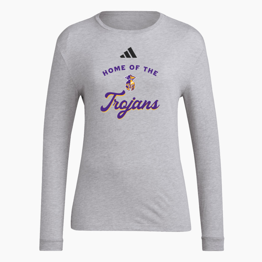 SEBEKA HIGH SCHOOL Trojans Online Store <span class="pdp-name-mascot">SEBEKA TROJANS</span> adidas Women's Long Sleeve Pregame Tee