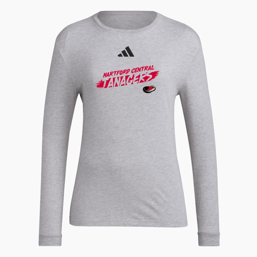 Hartford Central Tanagers Tanagers adidas Women's Long Sleeve Pregame Tee