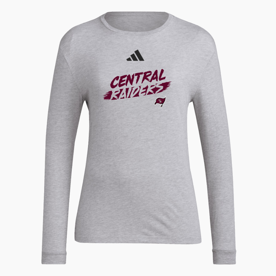 CENTRAL HIGH SCHOOL RAIDERS <span class="pdp-name-mascot">CENTRAL RAIDERS</span> adidas Women's Long Sleeve Pregame Tee