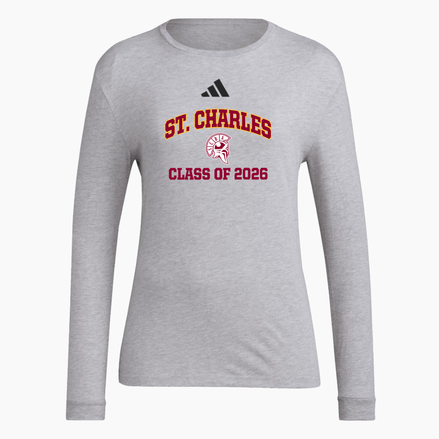 St. Charles Warriors <span class="pdp-name-mascot">St Charles Borromeo Warriors</span> adidas Women's Long Sleeve Pregame Tee