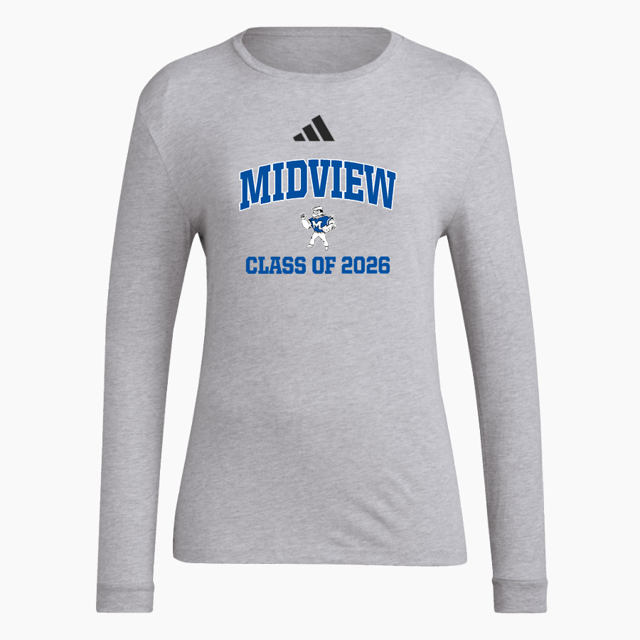 MIDVIEW MIDDIES #wearemidview <span class="pdp-name-mascot">MIDVIEW MIDDIES</span> adidas Women's Long Sleeve Pregame Tee