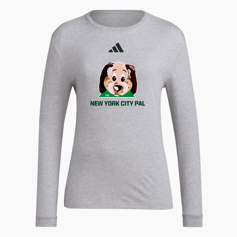 NYC Police Athletic League Online Store <span class="pdp-name-mascot">New York City PAL</span> adidas Women's Long Sleeve Pregame Tee