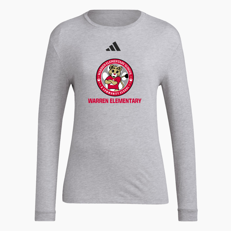 Warren Elementary Cubs <span class="pdp-name-mascot">Warren Elementary School Cubs</span> adidas Women's Long Sleeve Pregame Tee