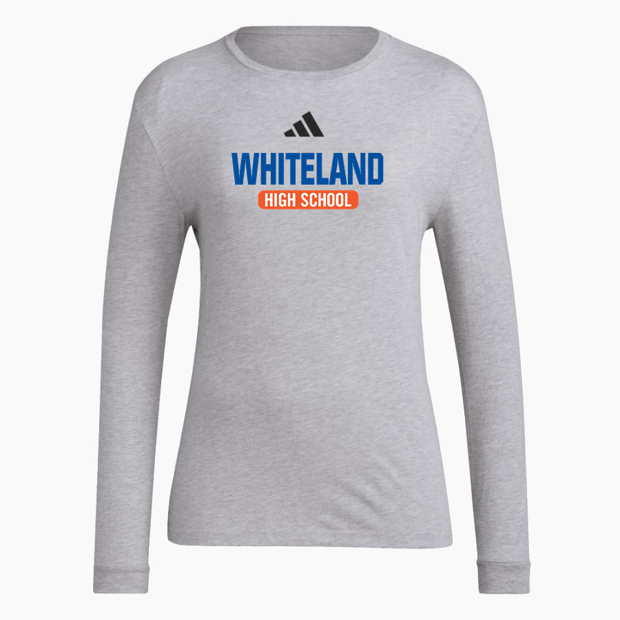 Whiteland Warriors <span class="pdp-name-mascot">Whiteland Warriors</span> adidas Women's Long Sleeve Pregame Tee