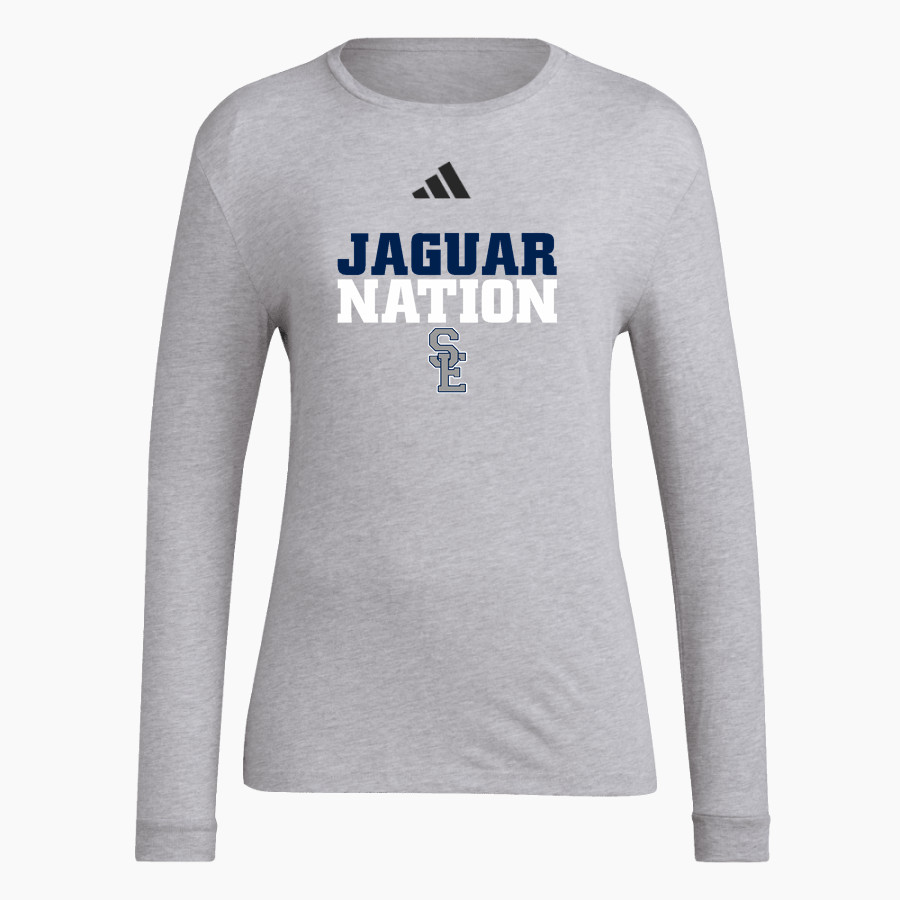 SOUTH EAST HIGH SCHOOL JAGUARS <span class="pdp-name-mascot">SOUTH EAST JAGUARS</span> adidas Women's Long Sleeve Pregame Tee