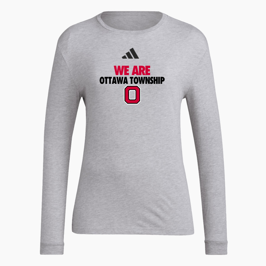 Ottawa Township Pirates adidas Women's Long Sleeve Pregame Tee