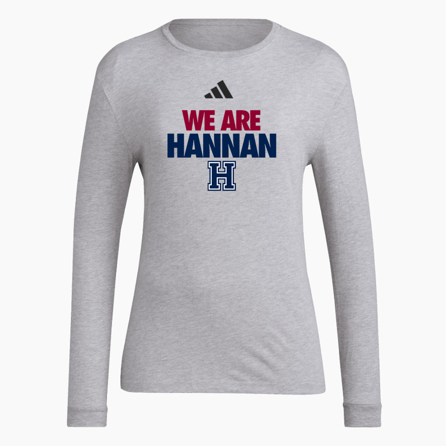 Hannan Hawks <span class="pdp-name-mascot">Archbishop Hawks</span> adidas Women's Long Sleeve Pregame Tee