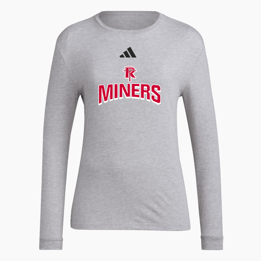 Red Top Miners adidas Women's Long Sleeve Pregame Tee