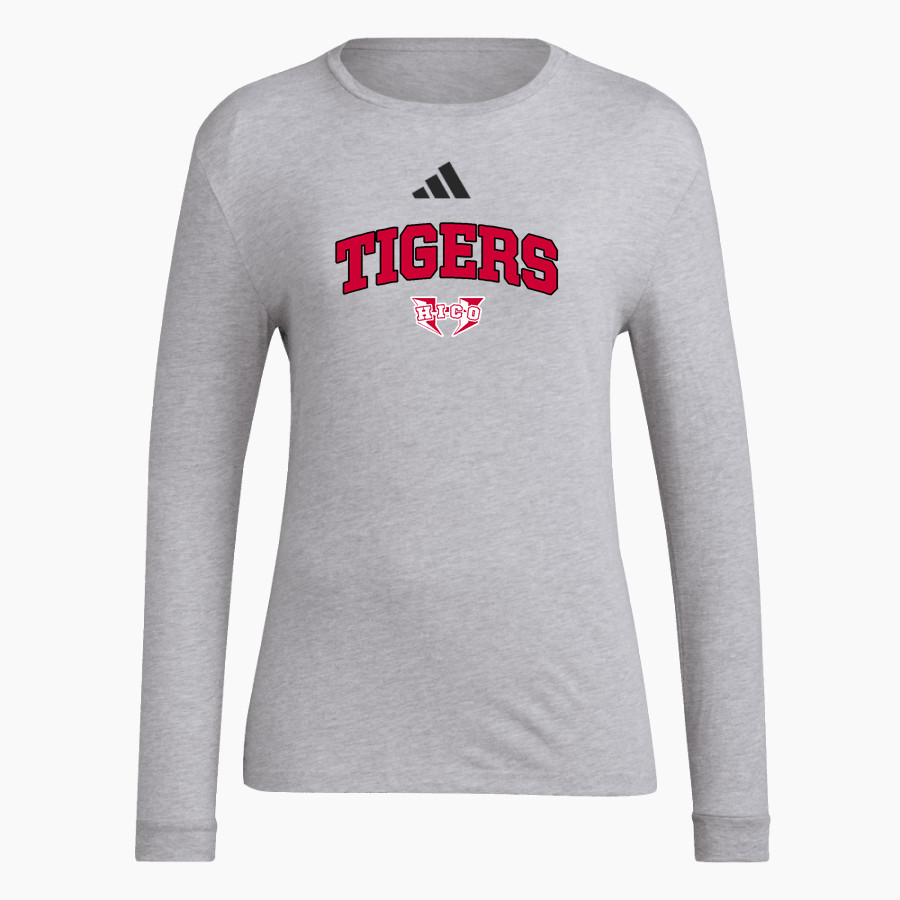 HICO HIGH SCHOOL TIGERS <span class="pdp-name-mascot">HICO TIGERS</span> adidas Women's Long Sleeve Pregame Tee