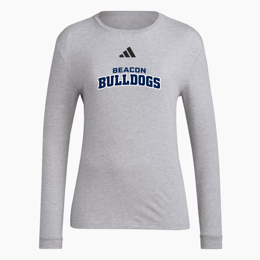 BEACON HIGH SCHOOL BULLDOGS <span class="pdp-name-mascot">BEACON BULLDOGS</span> adidas Women's Long Sleeve Pregame Tee