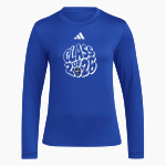 Legacy Rams adidas Women's Long Sleeve Pregame Tee Front Thumbnail