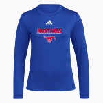 ARKOMA HIGH SCHOOL MUSTANGS <span class="pdp-name-mascot">ARKOMA MUSTANGS</span> adidas Women's Long Sleeve Pregame Tee Front Thumbnail